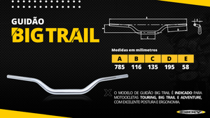 Kit manubrio SUPER FAT BAR BIG TRAIL Ø 31.75 mm - adaptador OXXY®