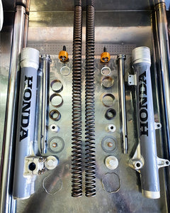 Emulador suspensión delantera HONDA CRF 250F/ XR 250 TORNADO/ XRE 300/ YAMAHA XTZ 250/ SAHARA 300 BIKER®