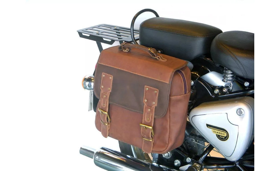 Militar Alforja Negro Bolsas Juego Para Royal Enfield Classic 350 500 ECS