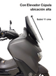 Elevador cúpula YAMAHA NMAX V1/ NMAX V2 CONNECTED